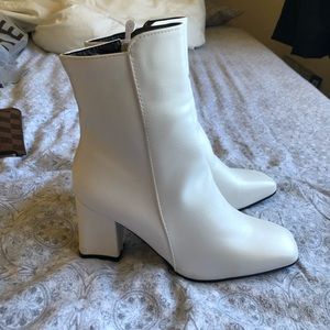 White Cute Booties
